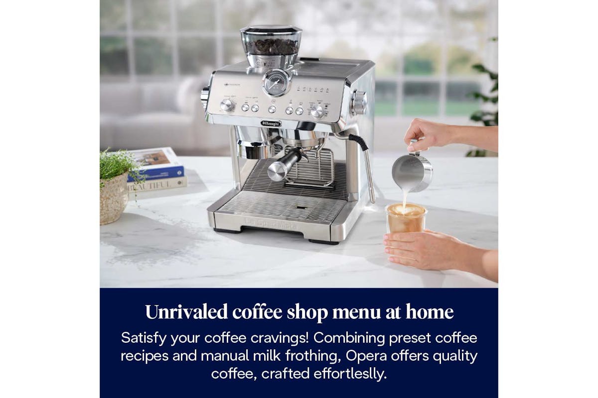 De'Longhi La Specialista Opera Bean-to-Cup Coffee Machine with Home Café Kit | EC9555.M | Stainless Steel-6