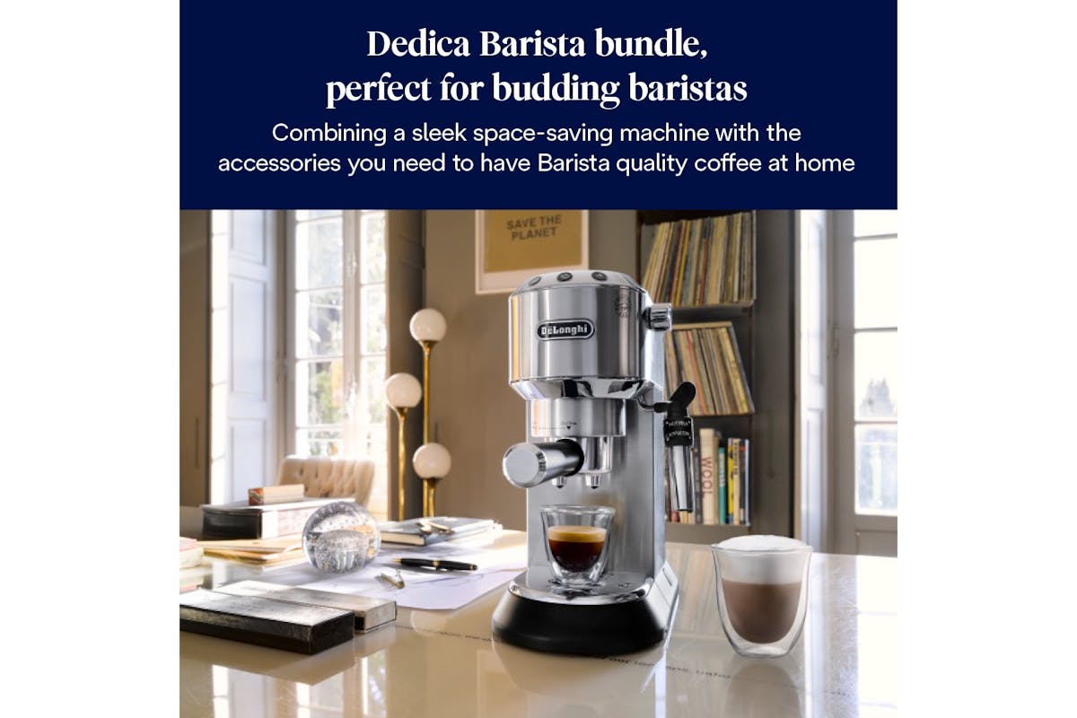 De'Longhi Dedica Barista Bundle | ECKG6820.M | Stainless Steel-2