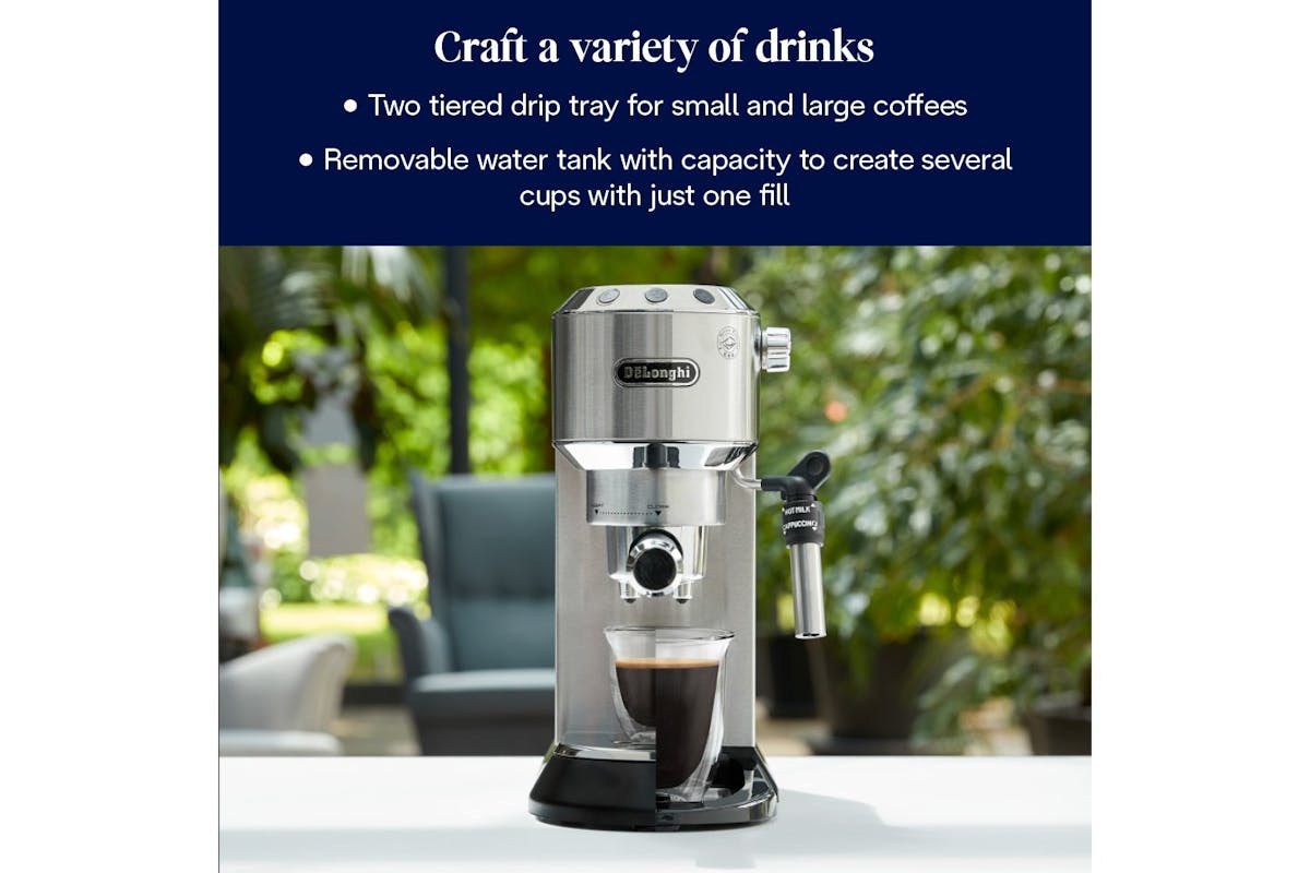 De'Longhi Dedica Barista Bundle | ECKG6820.M | Stainless Steel-5