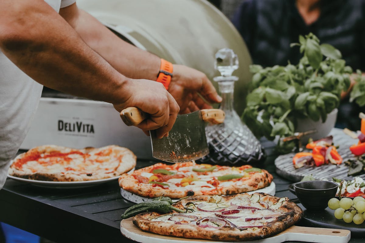 DeliVita Wood Fired Oven | Olive Green-8