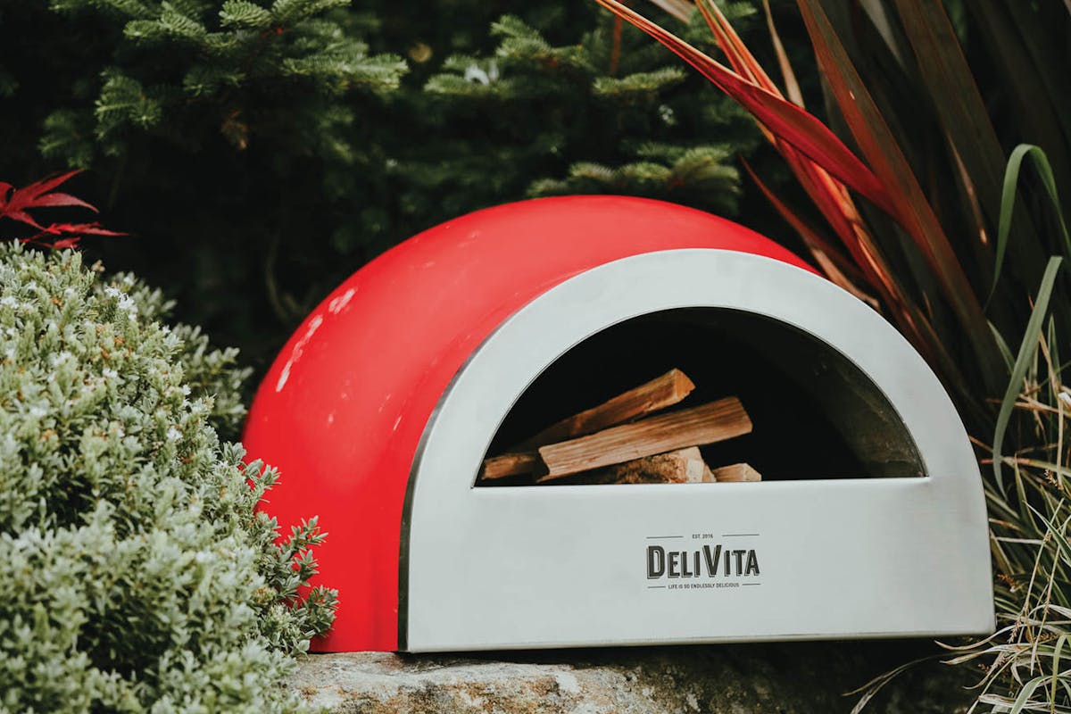 DeliVita Wood Fired Oven | Chilli Red-7