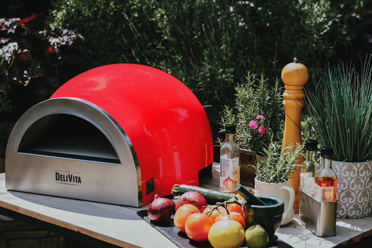 DeliVita Wood Fired Oven | Chilli Red-8