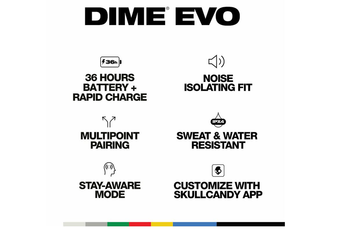 Skullcandy Dime Evo True Wireless Earbuds | Bone-5