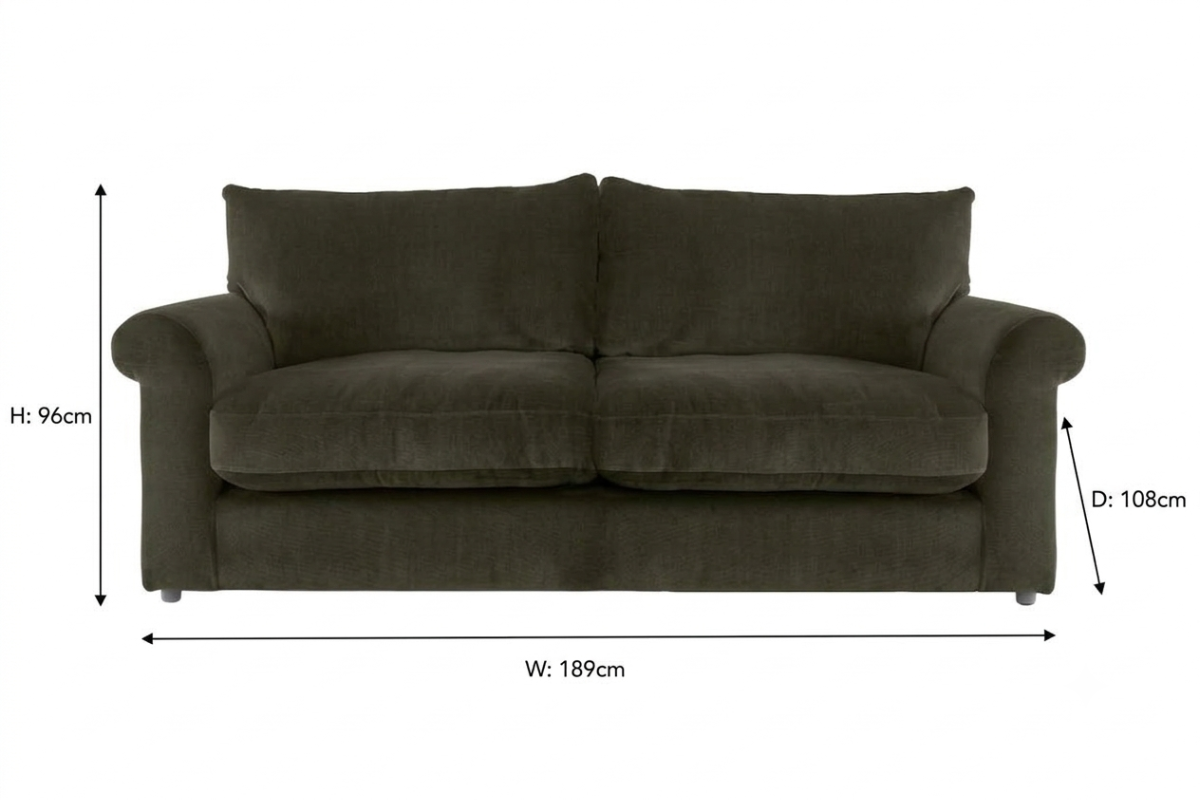 Corah 2 Seater Sofa | Fabric | Green-2