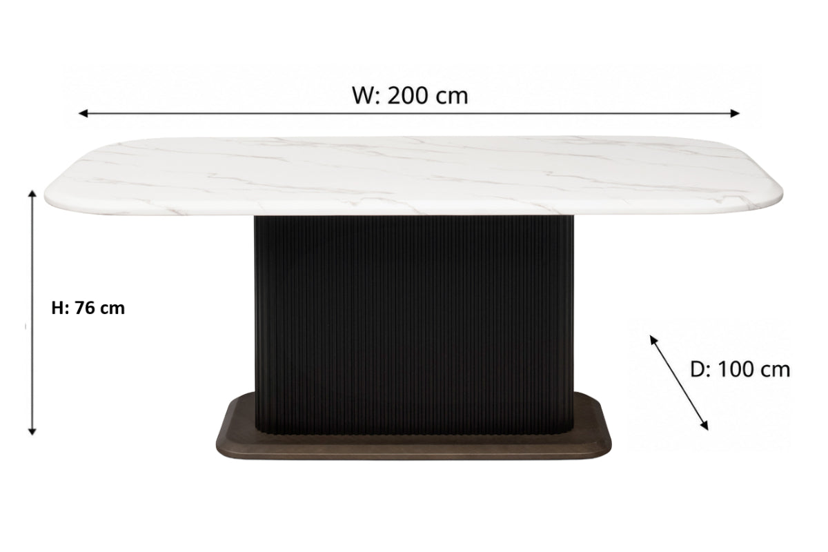 Kolbi Dining Table | White-2