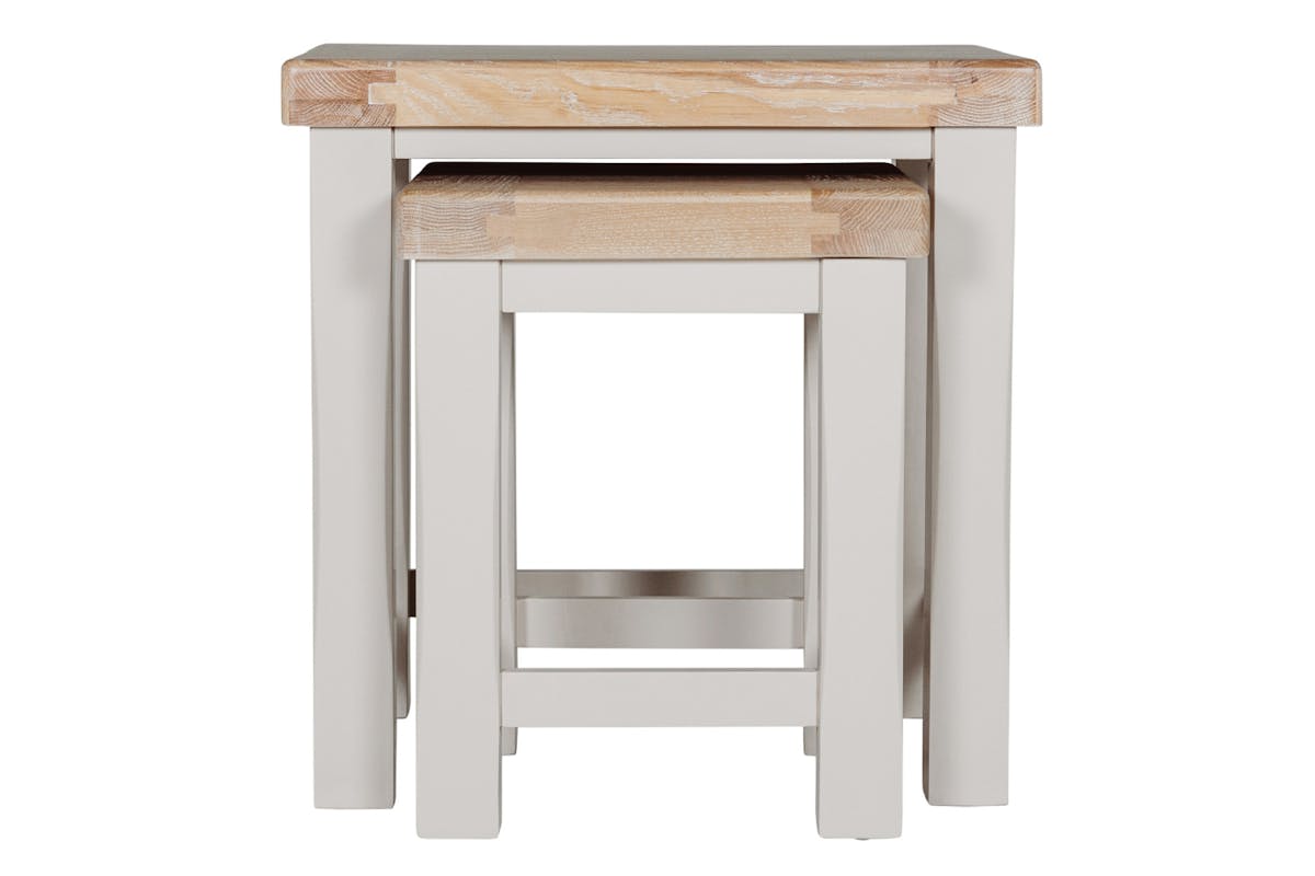 Winnie Nest of Tables | White/Natural | Set of 2