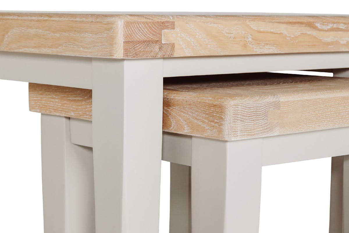 Winnie Nest of Tables | White/Natural | Set of 2-4