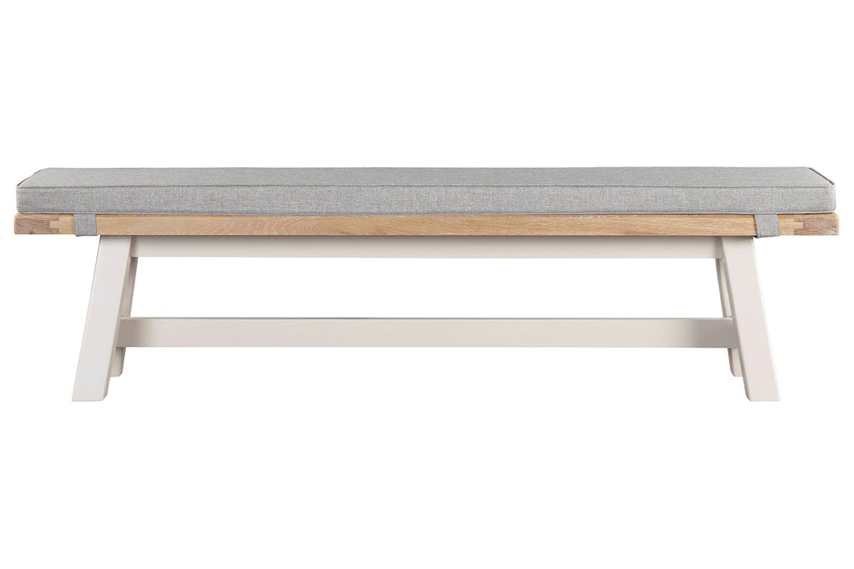 Winnie Bench| Fabric Cushion | Natural/Taupe