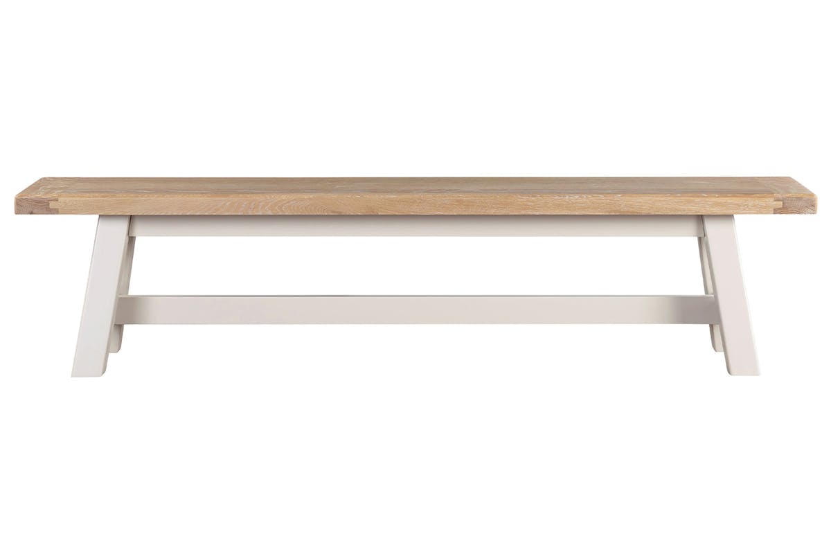 Winnie Bench| Fabric Cushion | Natural/Taupe-3