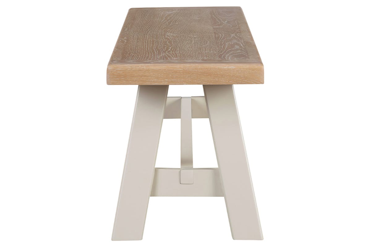 Winnie Bench| Fabric Cushion | Natural/Taupe-9
