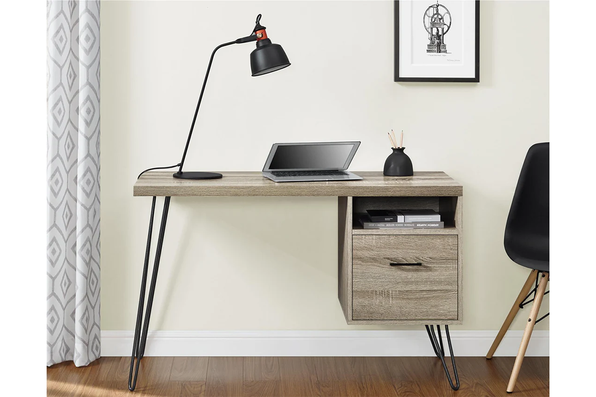 Dorel Landon Desk | Grey Oak-4