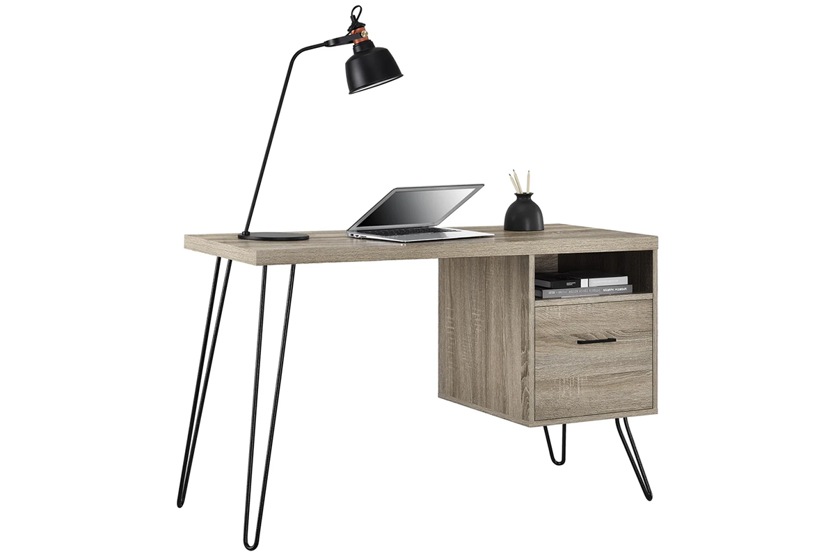 Dorel Landon Desk | Grey Oak-7