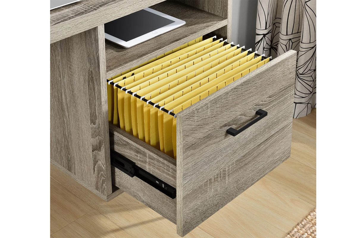 Dorel Landon Desk | Grey Oak-6