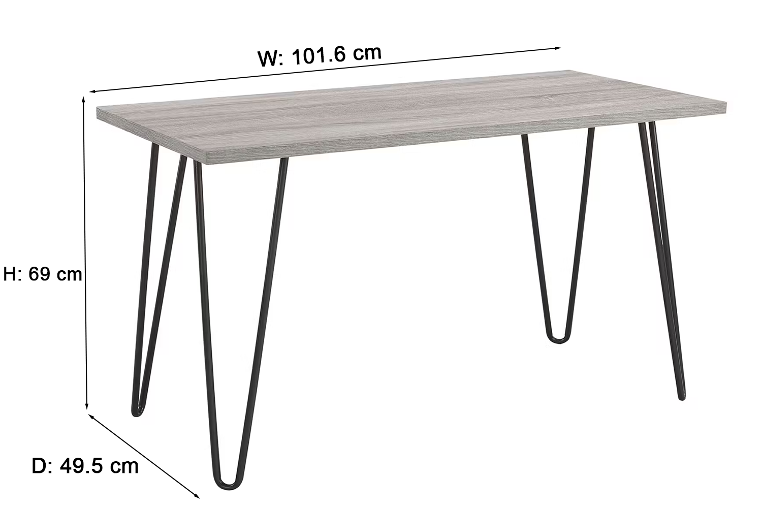 Dorel Owen Retro Desk | Grey Oak-3