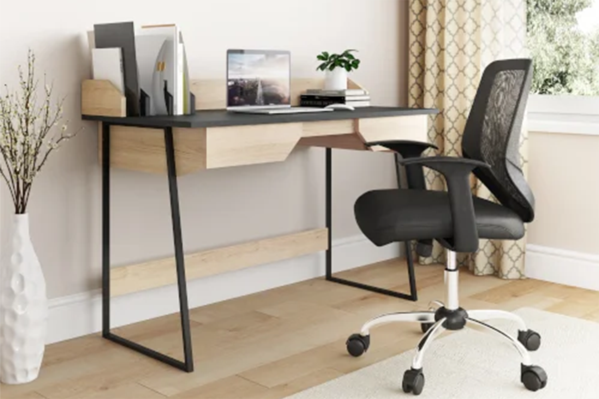 Dorel Salisbury Desk | Light Brown-2