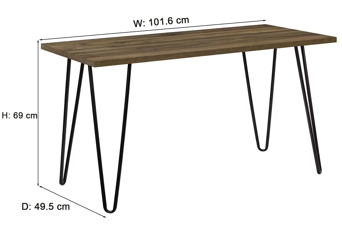 Dorel Owen Retro Desk | Walnut-4