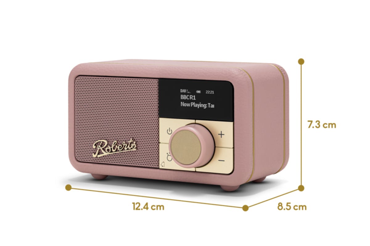 Roberts Revival Petite 2 FM Radio with Bluetooth | Dusky Pink-5