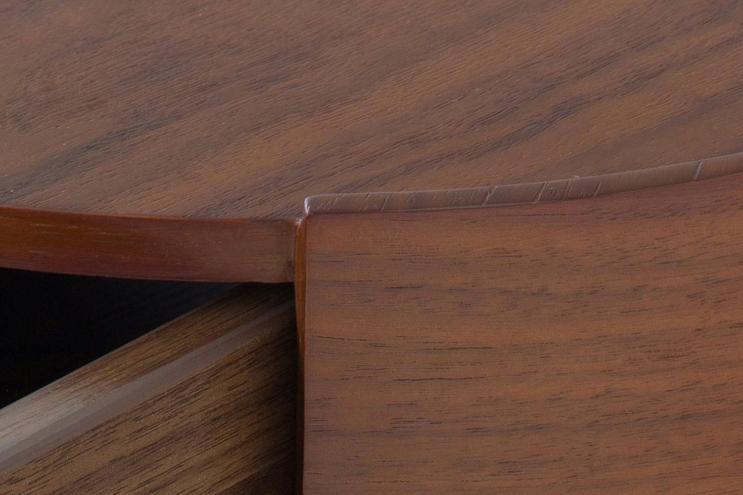 Rose Round Bedside Table | 1 Drawer | Brown-6
