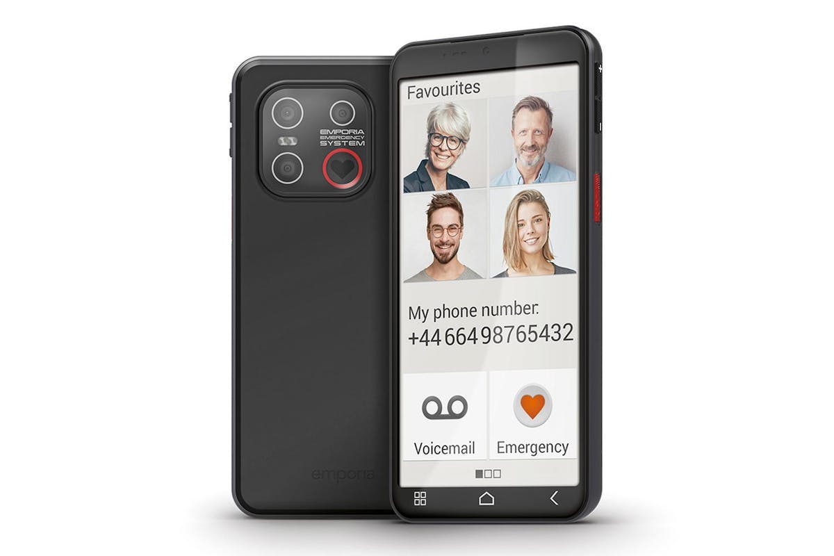 Emporia Smart.6lite Smartphone For Seniors | Black | 5.5 Inch Display | 64gb-12