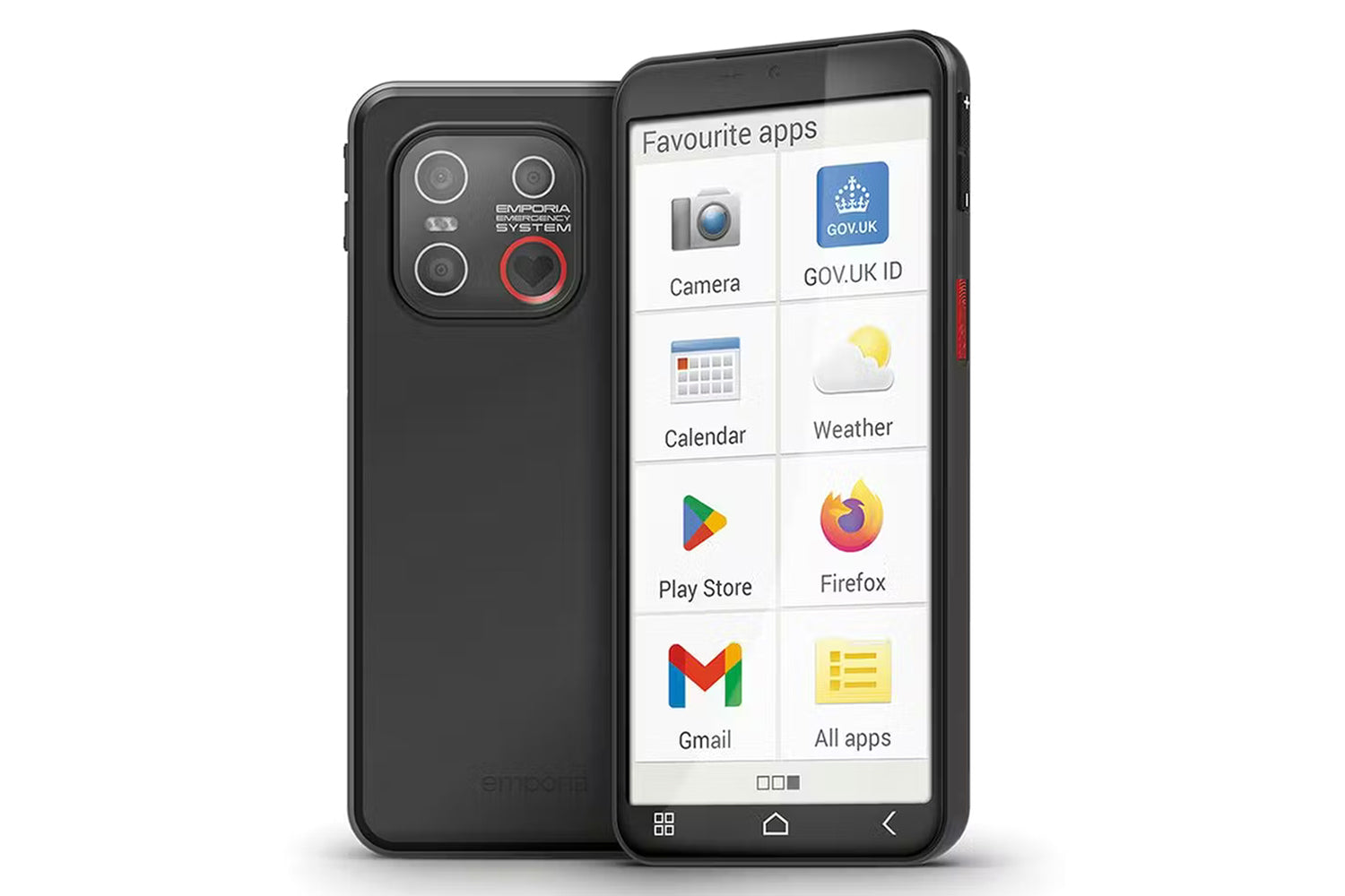 Emporia Smart.6lite Smartphone For Seniors | Black | 5.5 Inch Display | 64gb