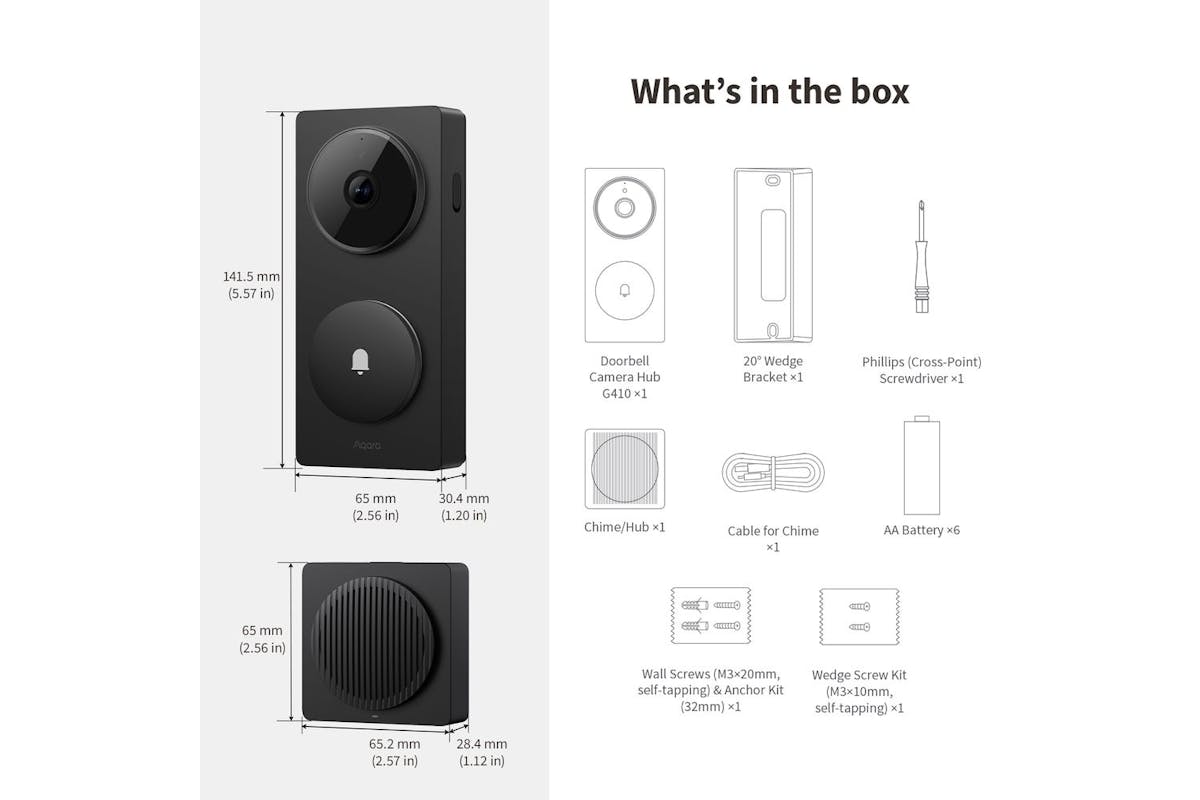 Aqara Doorbell Camera Hub G410 Select | Black-2