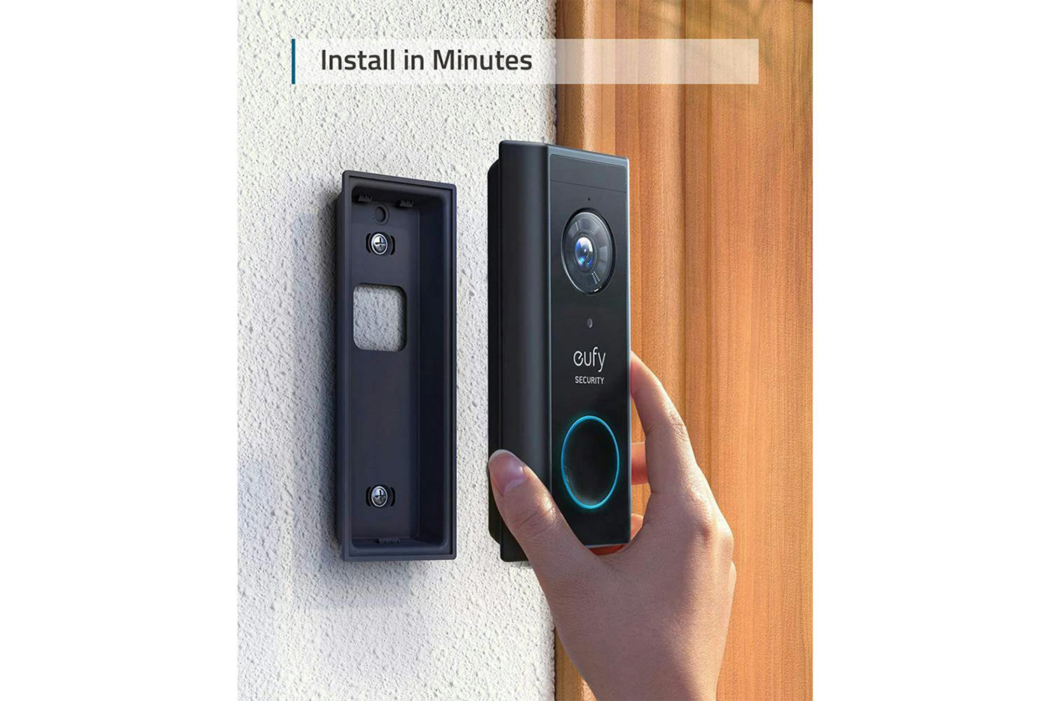 Eufy Wireless Video Doorbell with Homebase 2 | Black-5