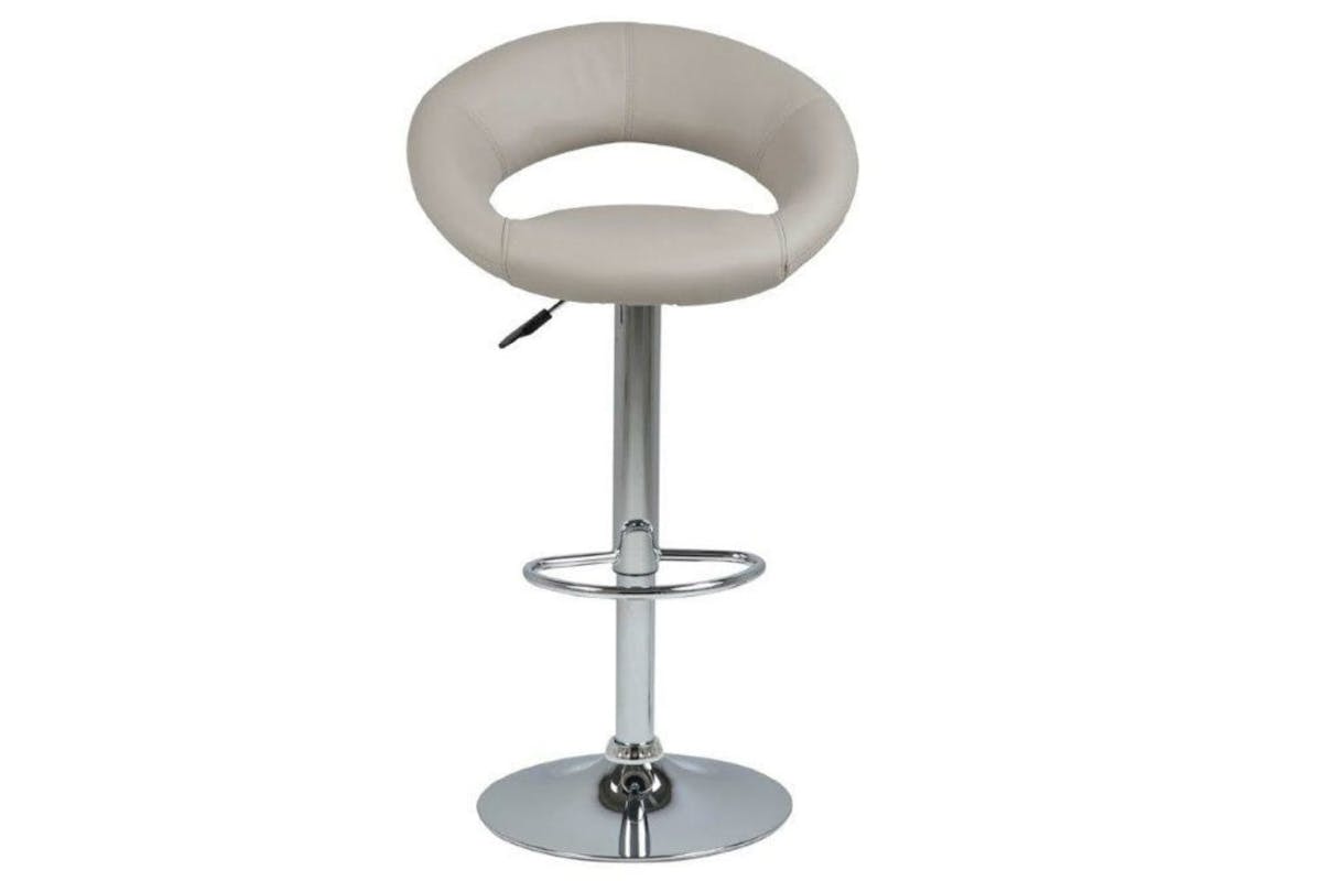 Plump Bar Stool | Swivel | Taupe