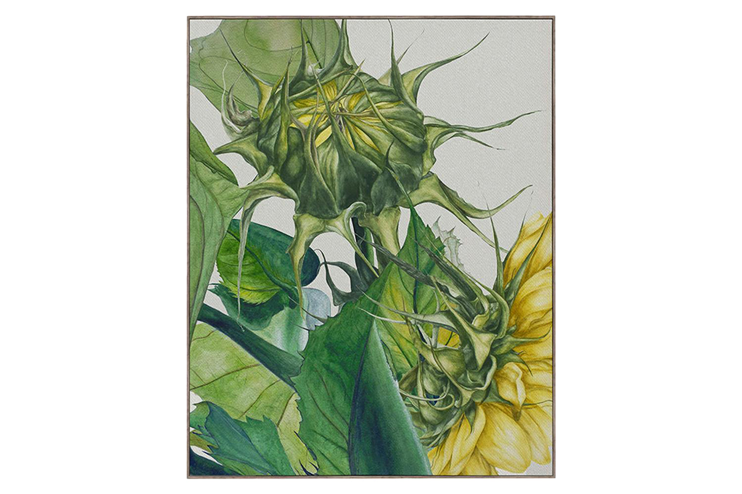 Stone Framed Canvas Wall Art | Fern | 143 x 114 cm