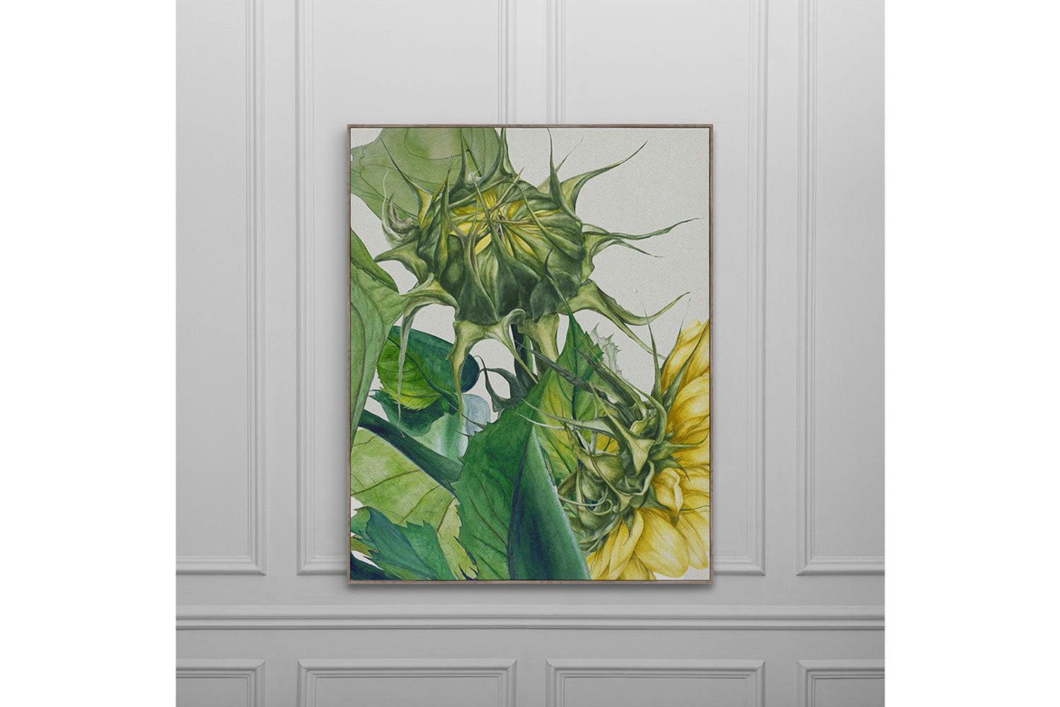 Stone Framed Canvas Wall Art | Fern | 143 x 114 cm-3