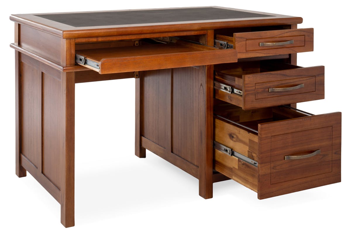 Ebony Office Desk | Small-5