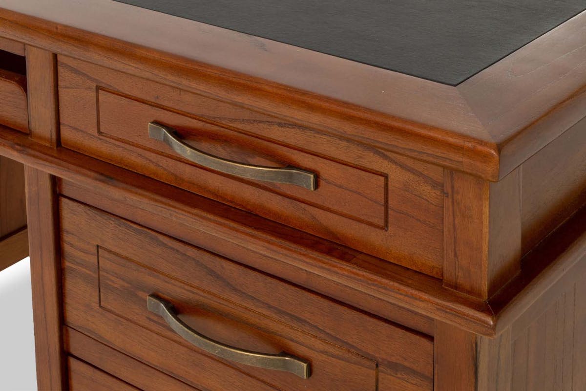 Ebony Office Desk | Small-9