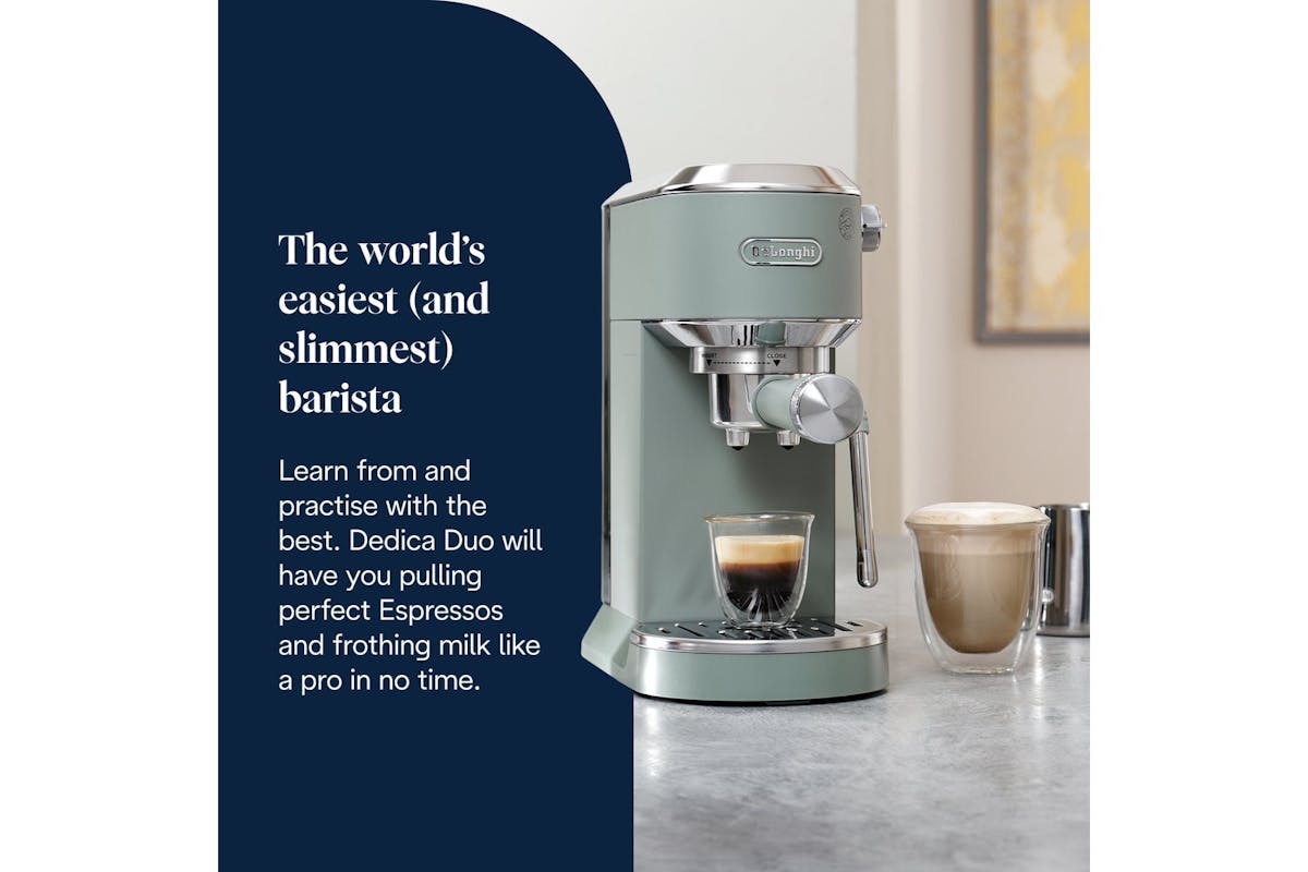 De'Longhi Dedica Duo Espresso Coffee Machine | EC890.GR | Green-3