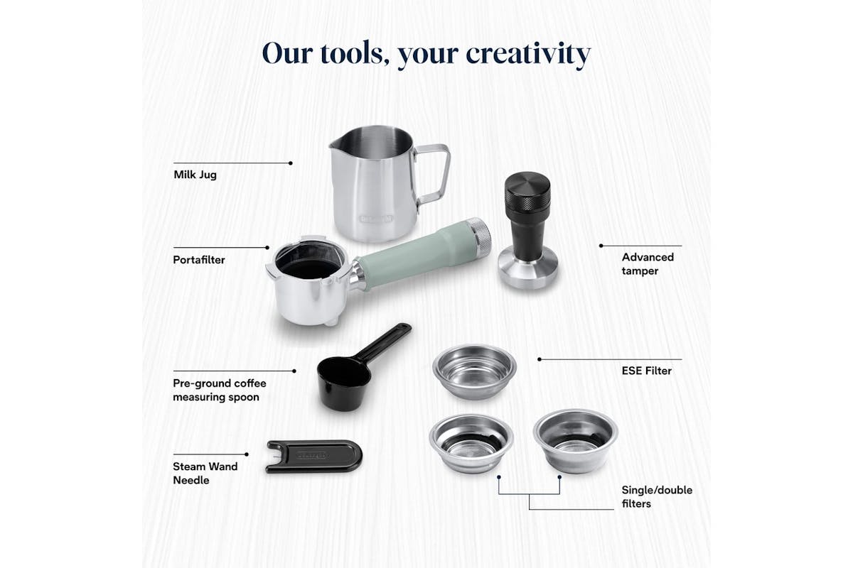 De'Longhi Dedica Duo Espresso Coffee Machine | EC890.GR | Green-9