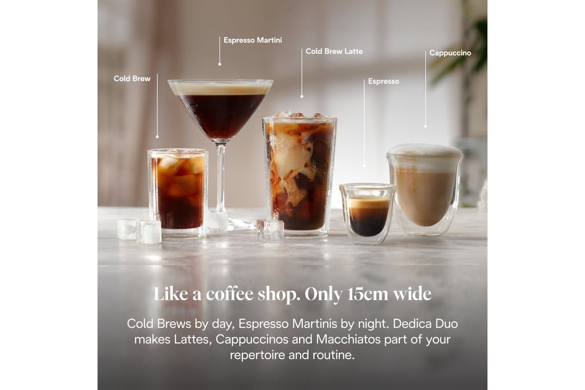 De'Longhi Dedica Duo Espresso Coffee Machine | EC890.WI | White-4