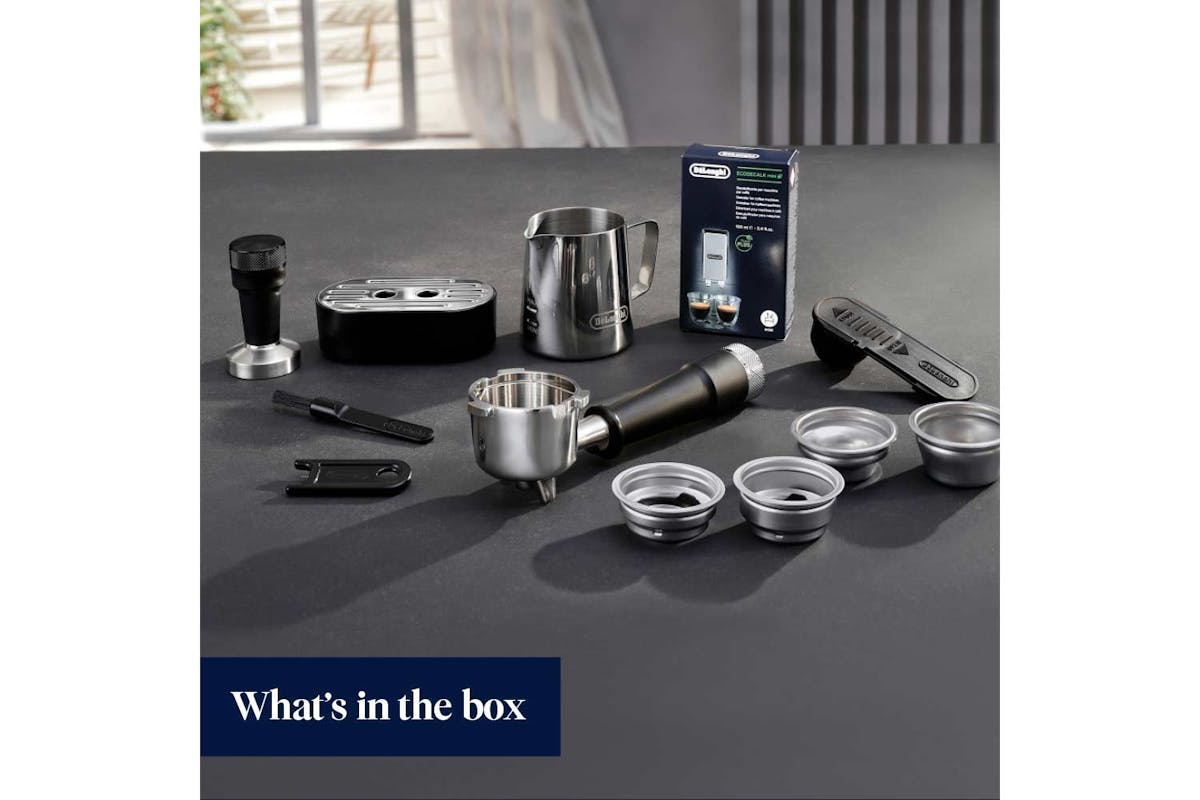 De'Longhi Dedica Maestro Plus Espresso Coffee Machine | EC950.M | Stainless Steel-6