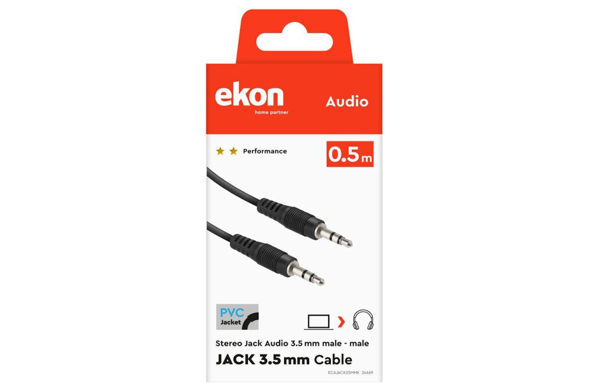 Ekon 3.5mm Stereo Audio Connection Cable | 0.5m-2