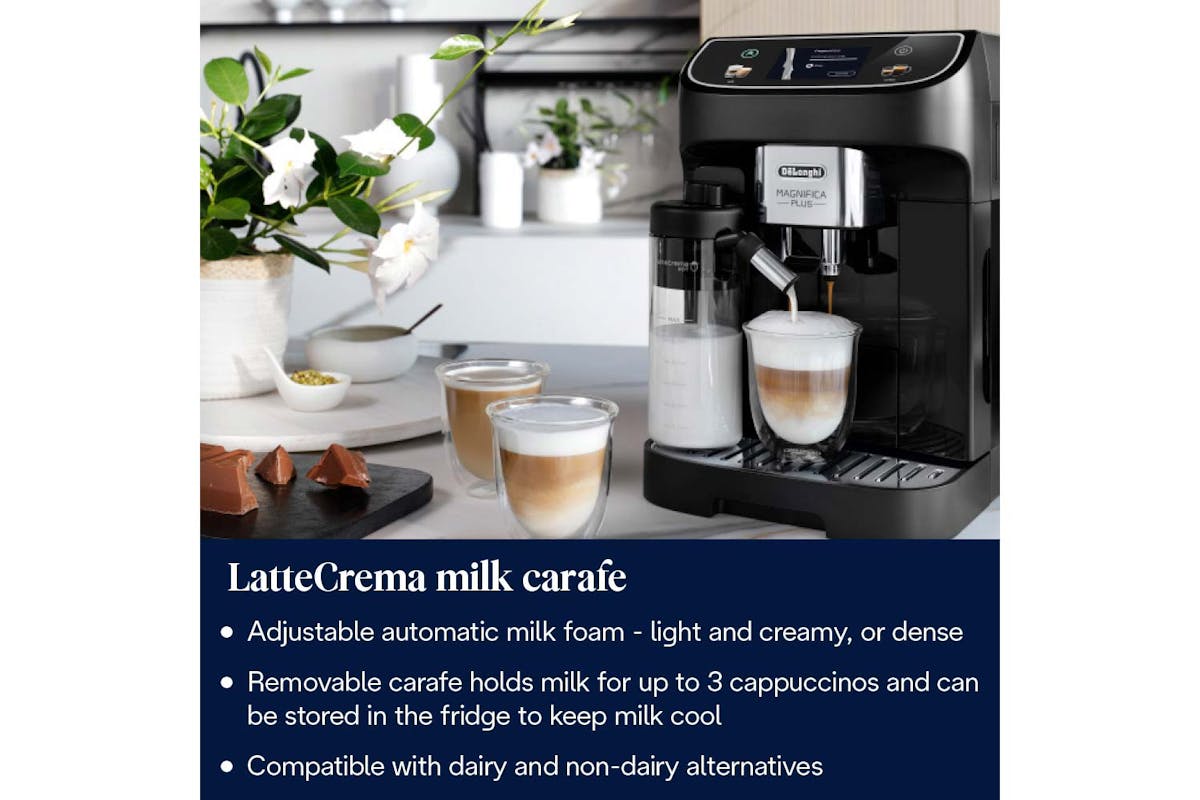 De'Longhi Magnifica Plus Fully Automatic Bean-to-Cup Coffee Machine | ECAM320.60.B | Black-3