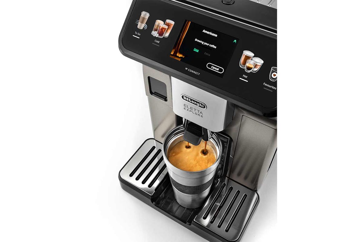 De'Longhi Eletta Explore Fully Automatic Bean-to-Cup Coffee Machine | ECAM450.86.T | Titanium-6
