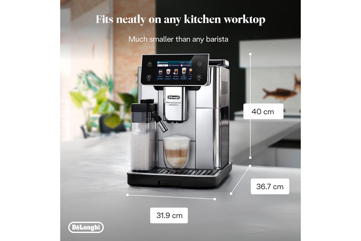 De'Longhi PrimaDonna Aromatic Automatic Bean-to-Cup Coffee Machine | ECAM630.75.TSM | Titanium-10