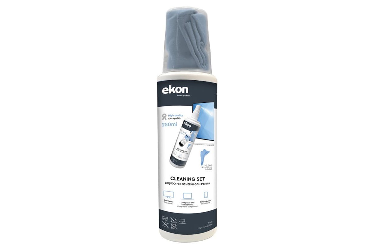 Ekon Screen Cleaning Spray with Microfibre Cloth | 250ml-3