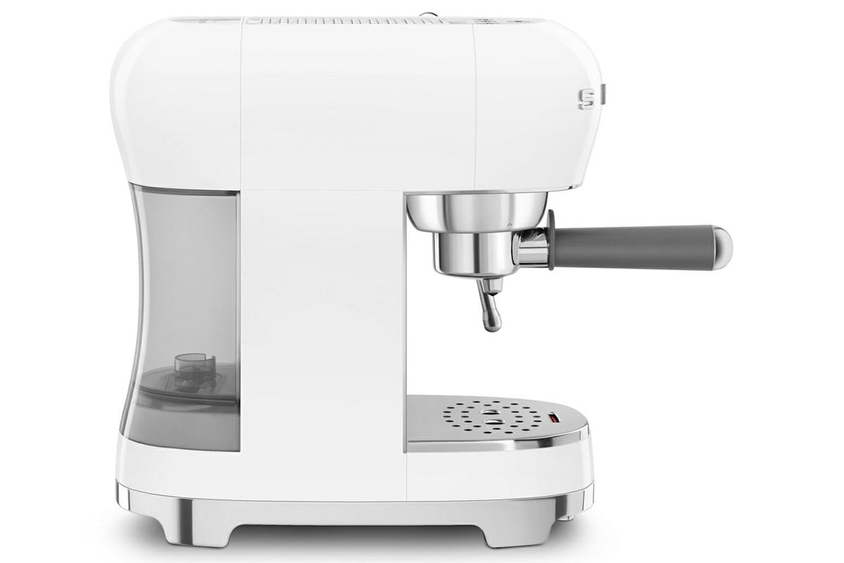 Smeg 50's Retro Style Espresso Coffee Machine | ECF02WHUK | White-7