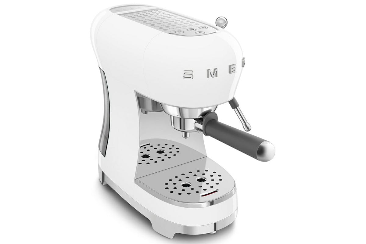 Smeg 50's Retro Style Espresso Coffee Machine | ECF02WHUK | White-8