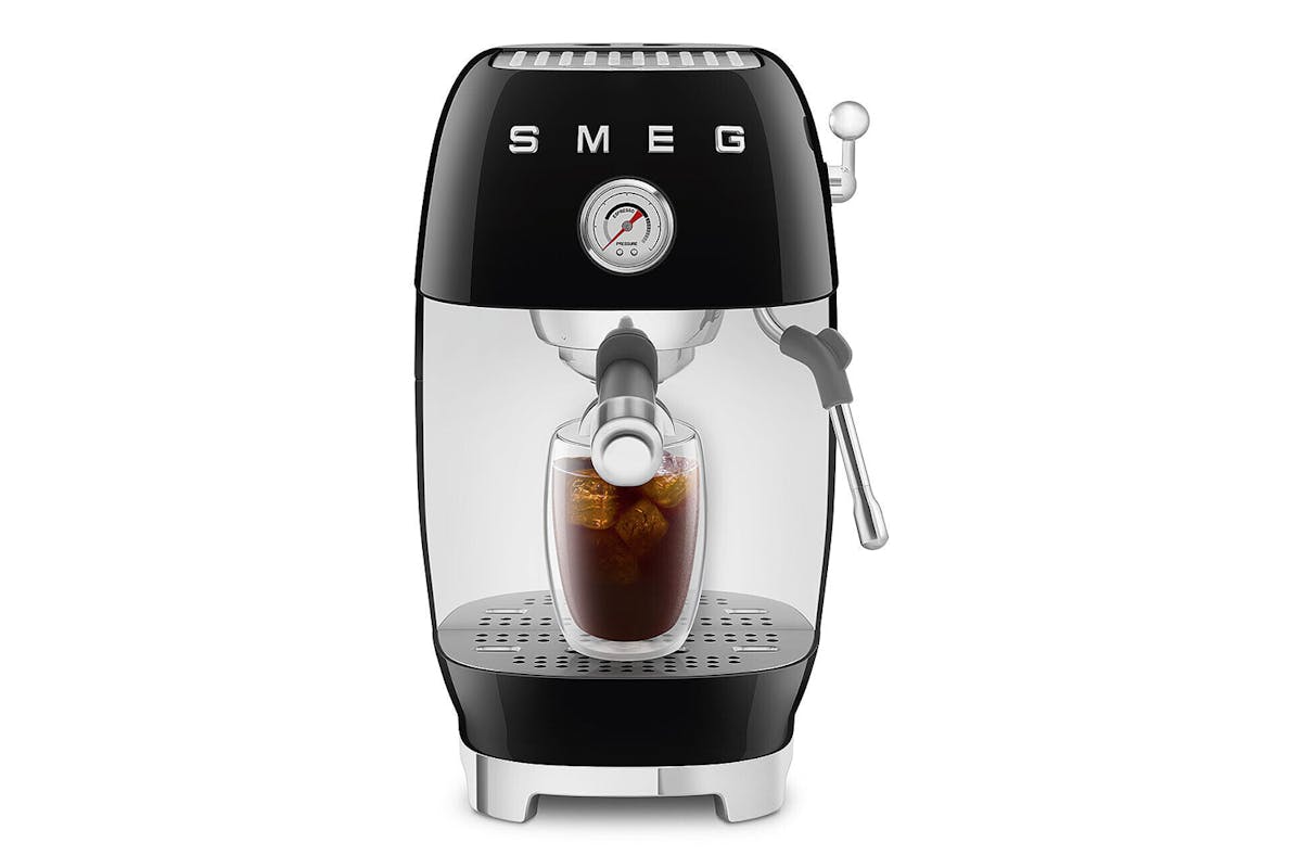 Smeg 50's Style Espresso Cold Brew Coffee Machine | Black| ECF03BLUK-3