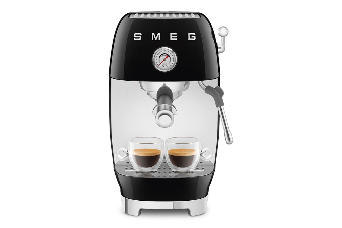 Smeg 50's Style Espresso Cold Brew Coffee Machine | Black| ECF03BLUK-5