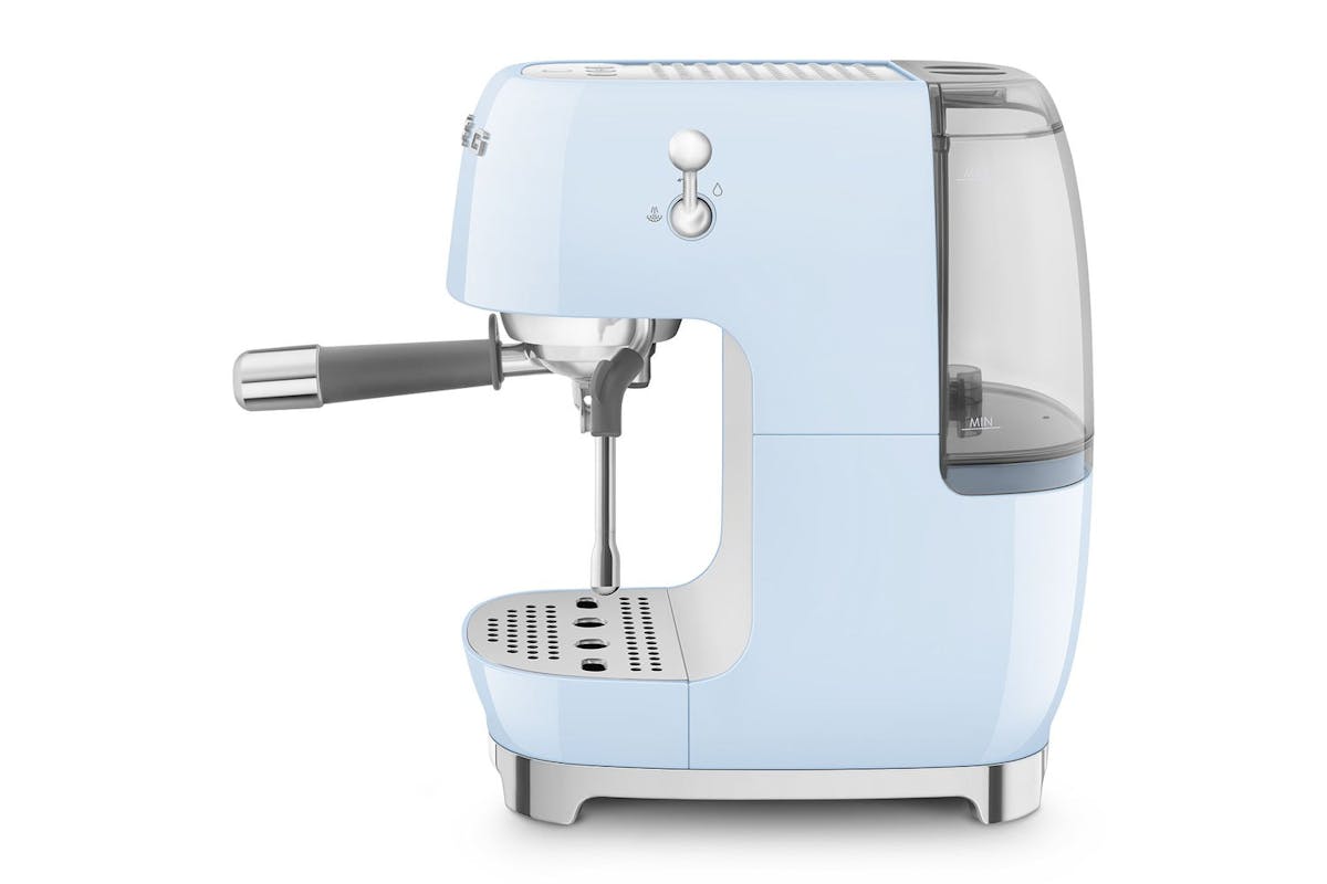 Smeg 50's Style Espresso Cold Brew Coffee Machine | Blue | ECF03PBUK-2