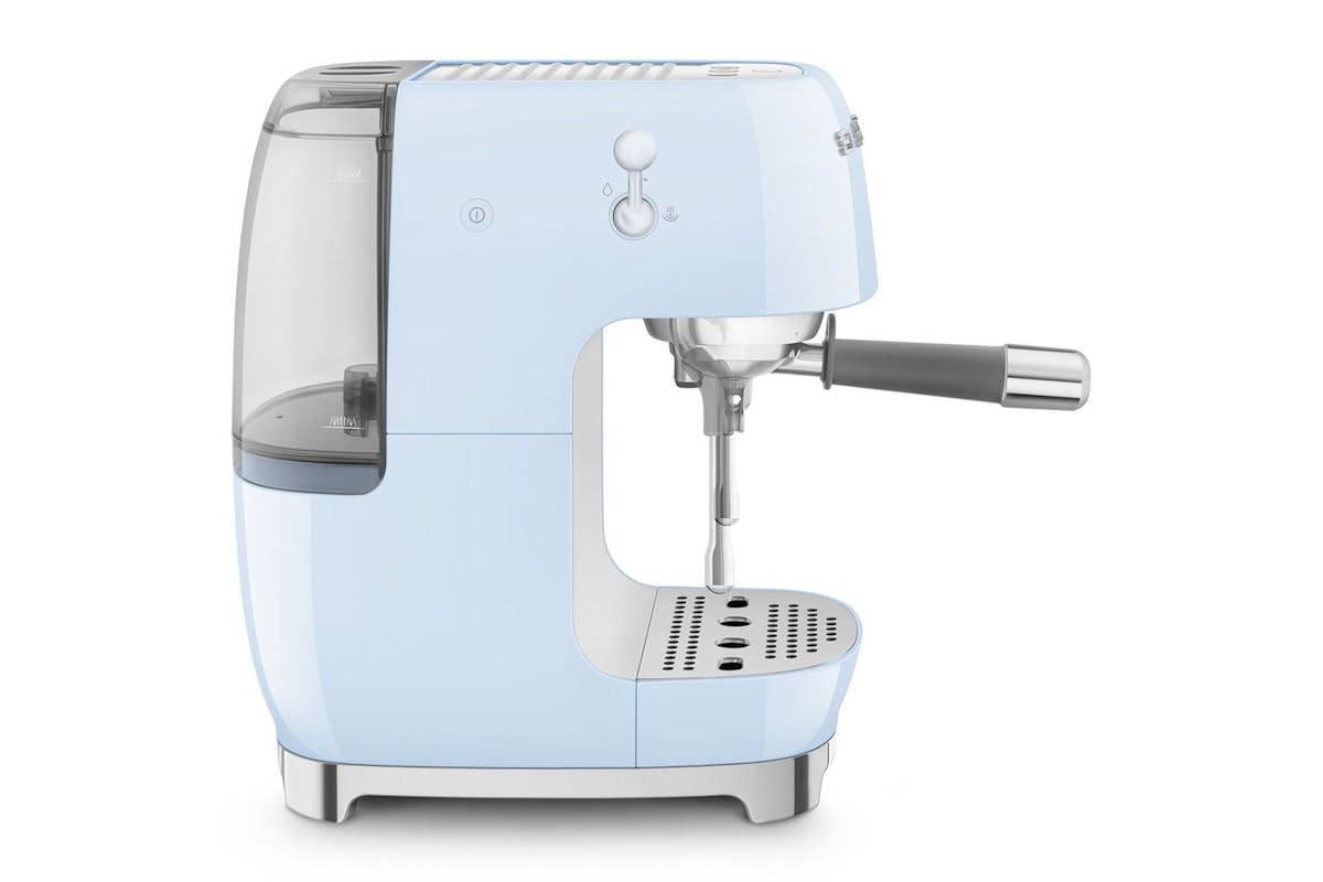 Smeg 50's Style Espresso Cold Brew Coffee Machine | Blue | ECF03PBUK-3