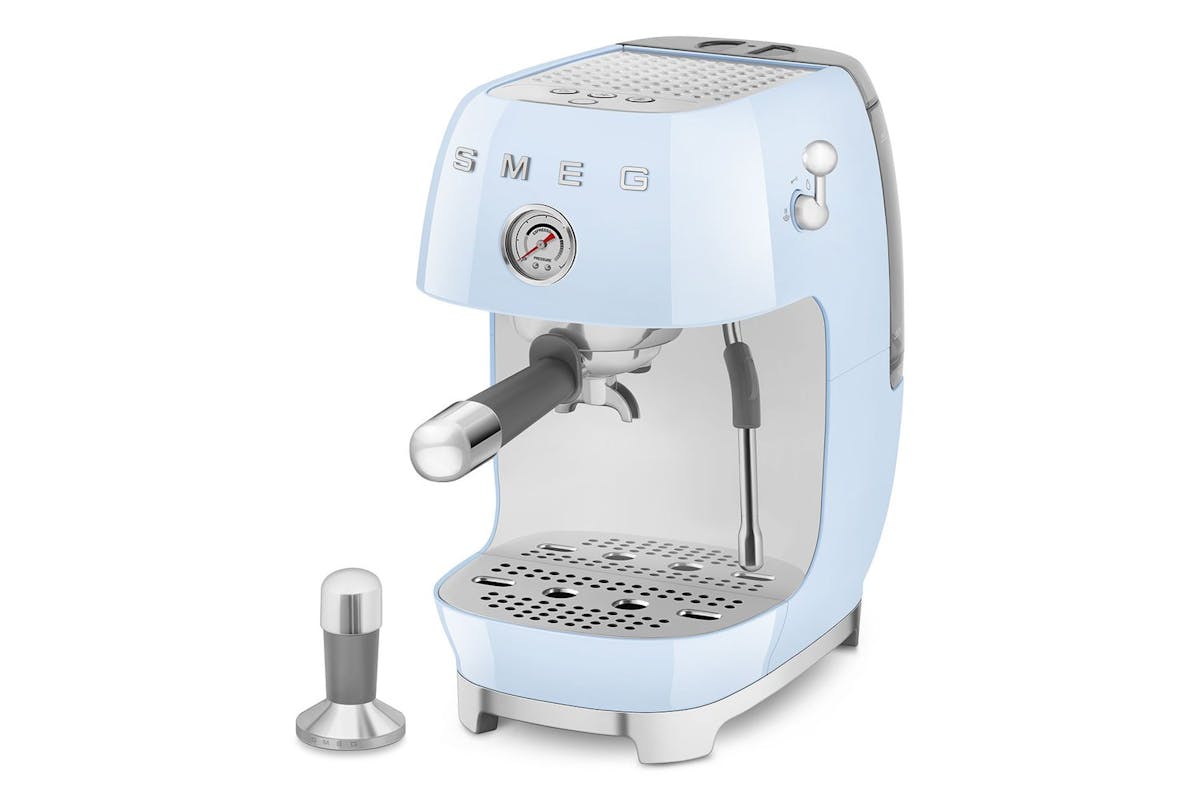 Smeg 50's Style Espresso Cold Brew Coffee Machine | Blue | ECF03PBUK-4