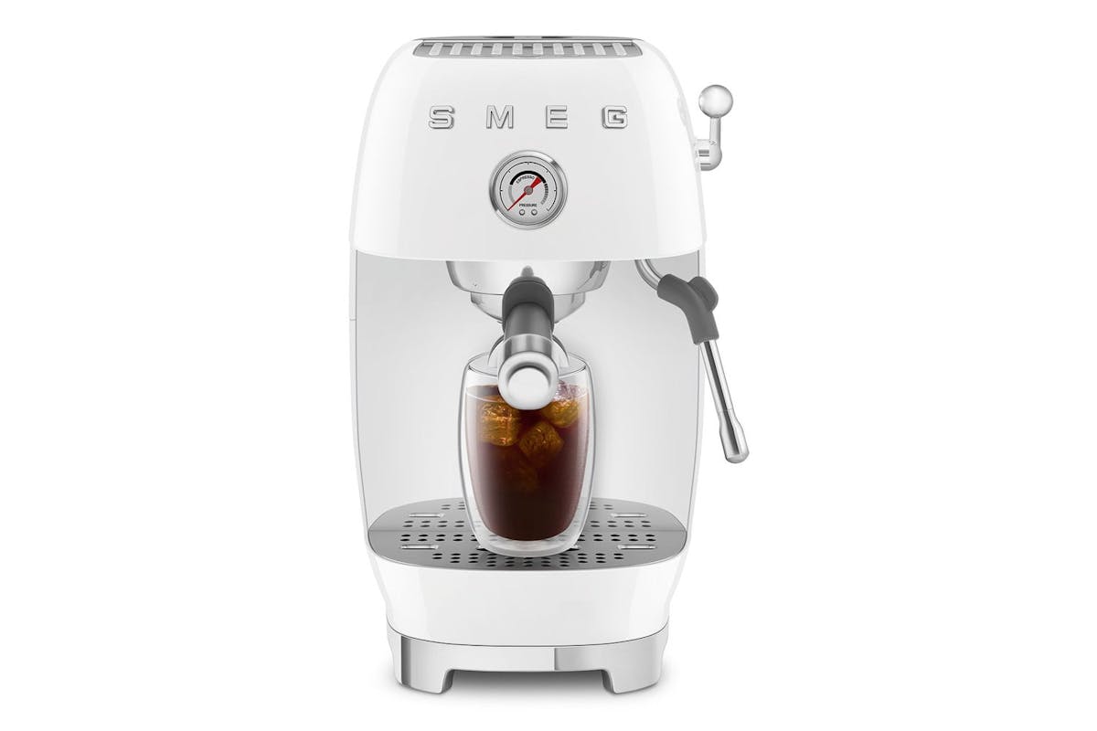 Smeg 50's Style Espresso Cold Brew Coffee Machine | White | ECF03WHUK-5