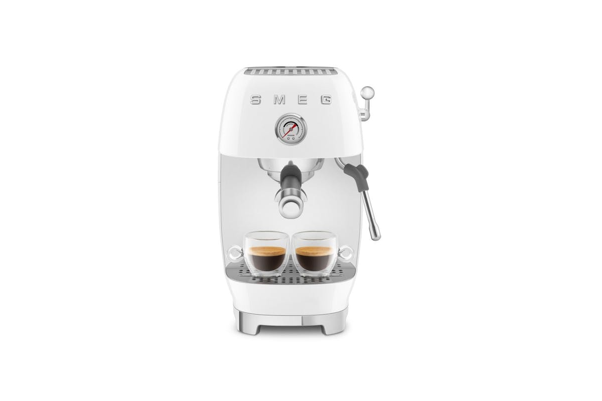 Smeg 50's Style Espresso Cold Brew Coffee Machine | White | ECF03WHUK-6