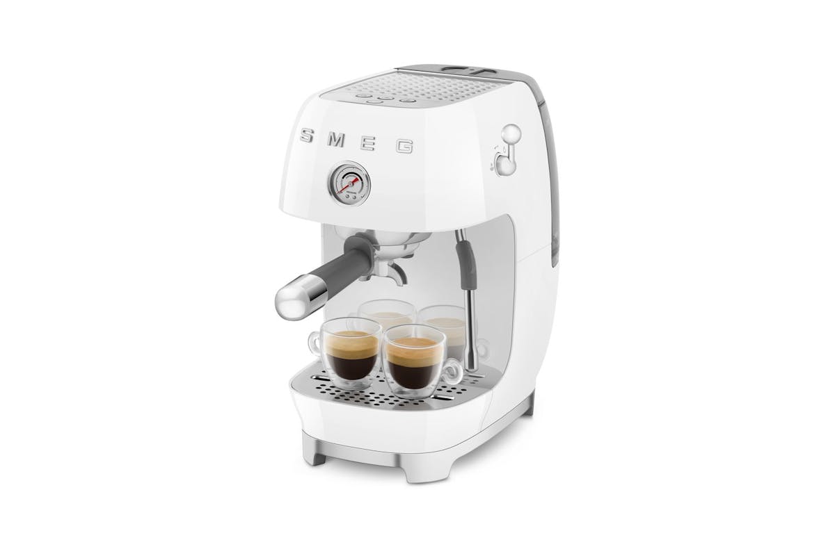 Smeg 50's Style Espresso Cold Brew Coffee Machine | White | ECF03WHUK-8